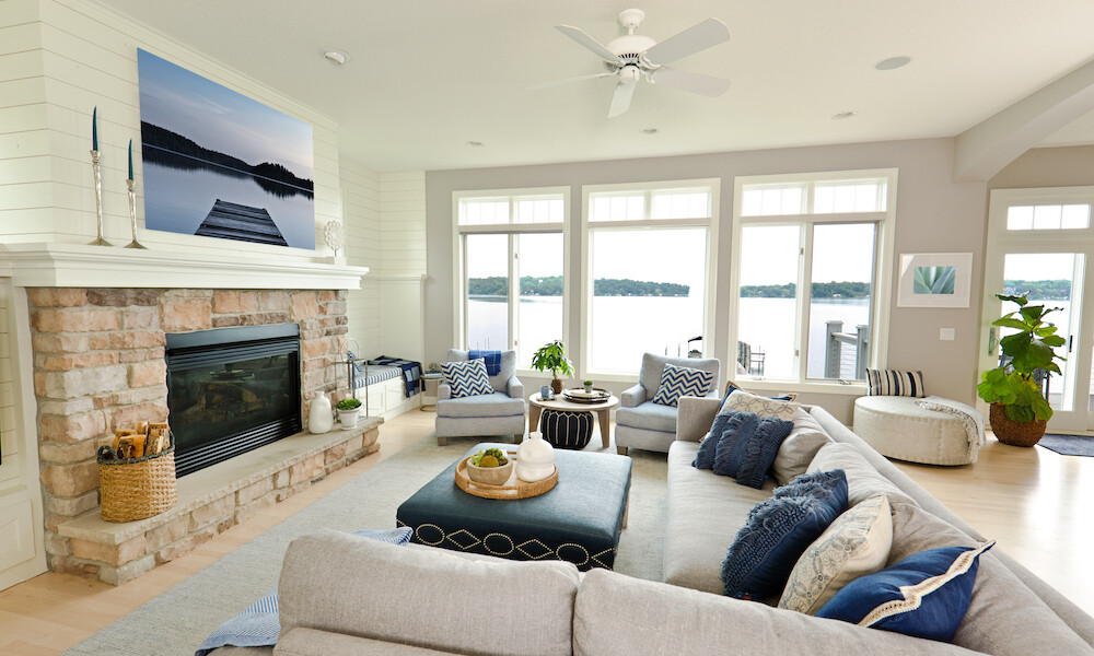 Beachy Nautical Design Open Living Room Home Wellness Interior Design