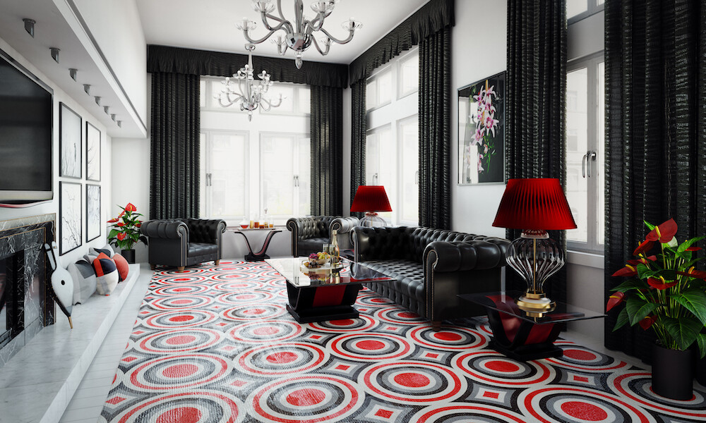 Hollywood Regency Design Living Room