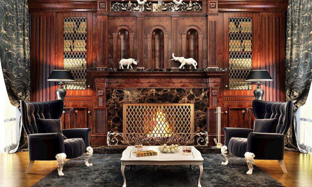 Hollywood Regency Design Living Room