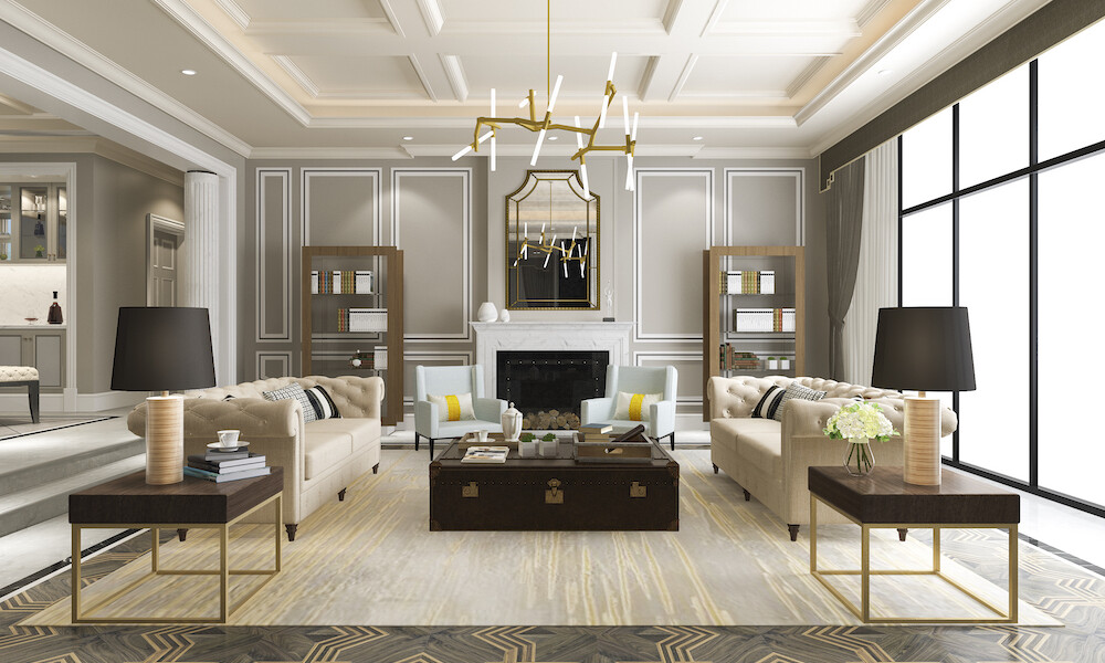 Transitional Design Living Room
