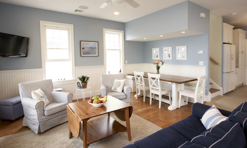 Beachy Nautical Design Open Dining Room Home Wellness Interior Design