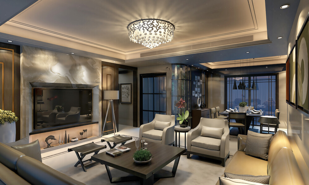 Hollywood Regency Design Living Room