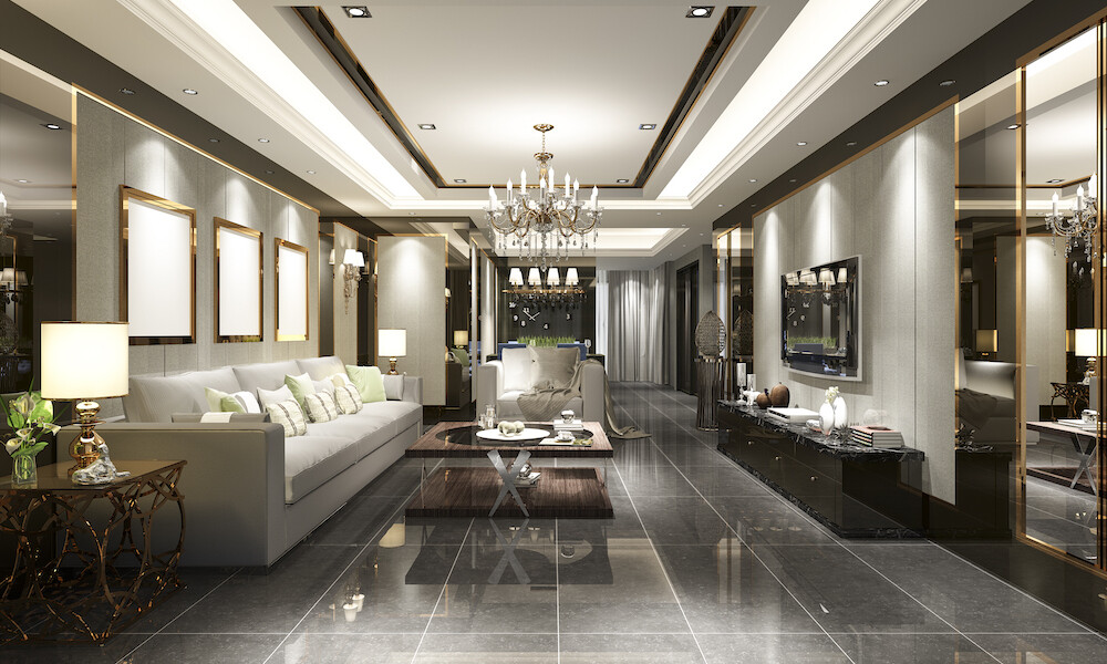 Hollywood Regency Design Living Room